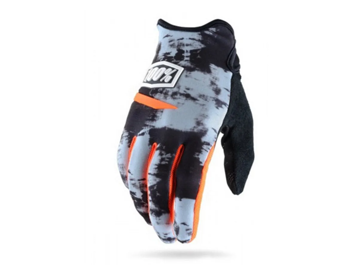 100% Ridecamp MTB Glove - Gray Tiedye