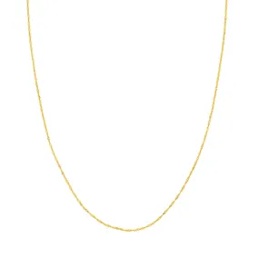 14k Gold 1.15mm Singapore Chain