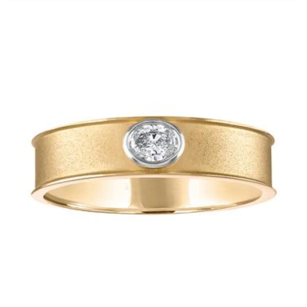 14k Two Tone Gold Band