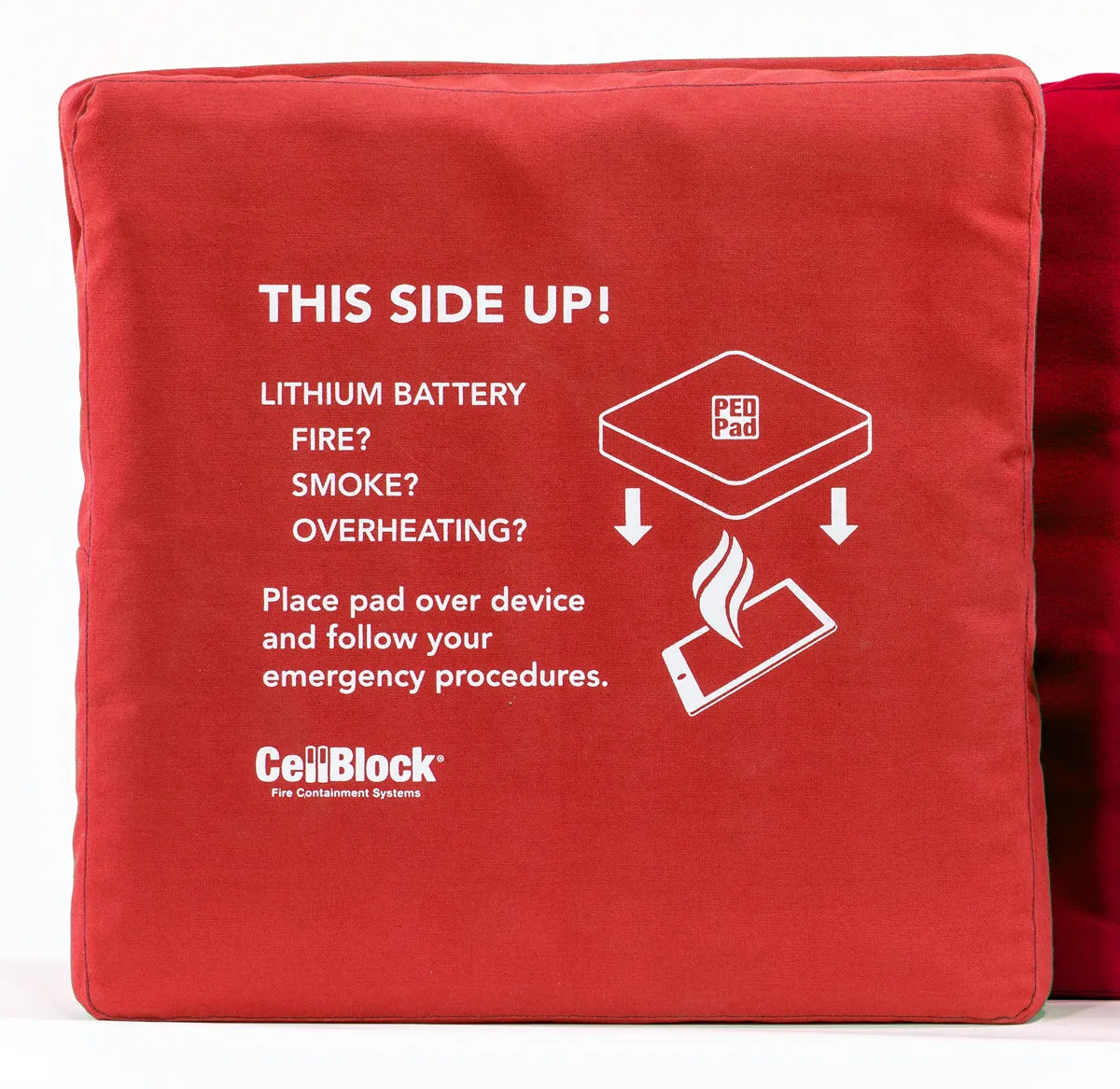 16"x16" PED-Pad Fire Suppression Pillow   Cover