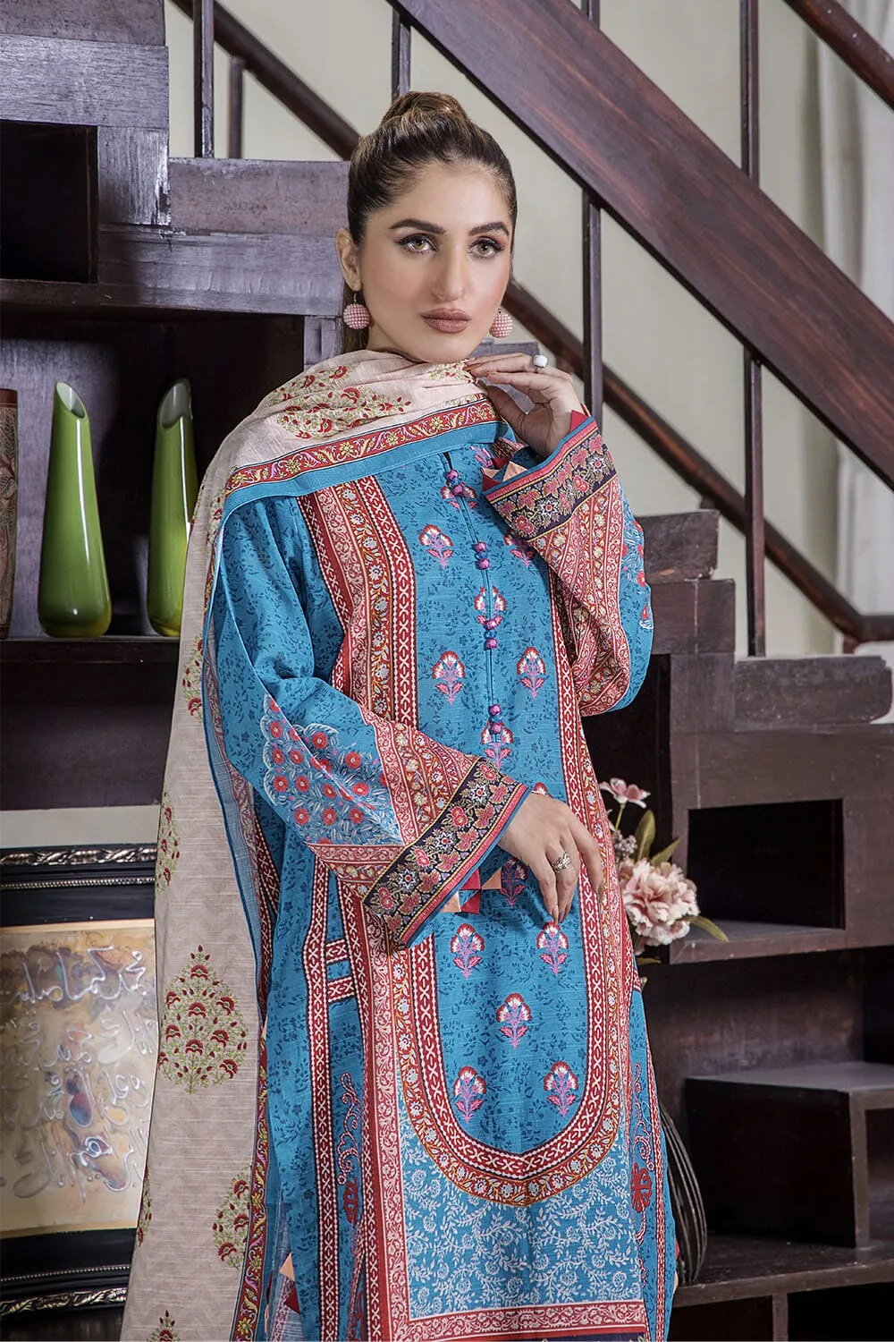 3 Pcs Unstitched Khaddar Suit KKH-2222