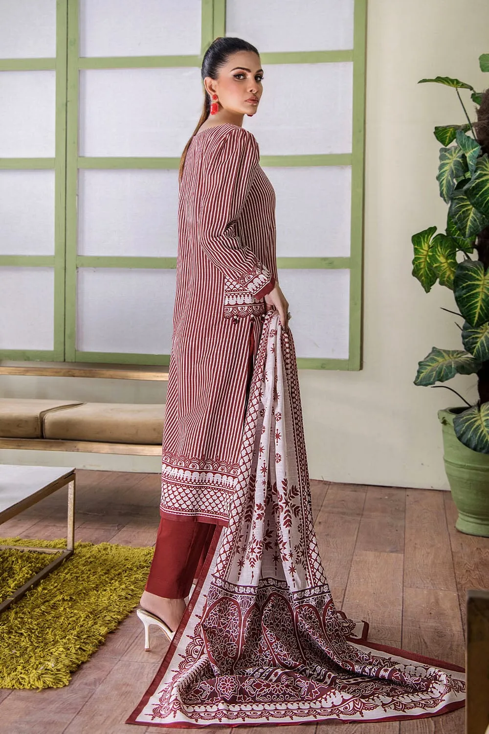 3 Pcs Unstitched Khaddar Suit KKH-2223