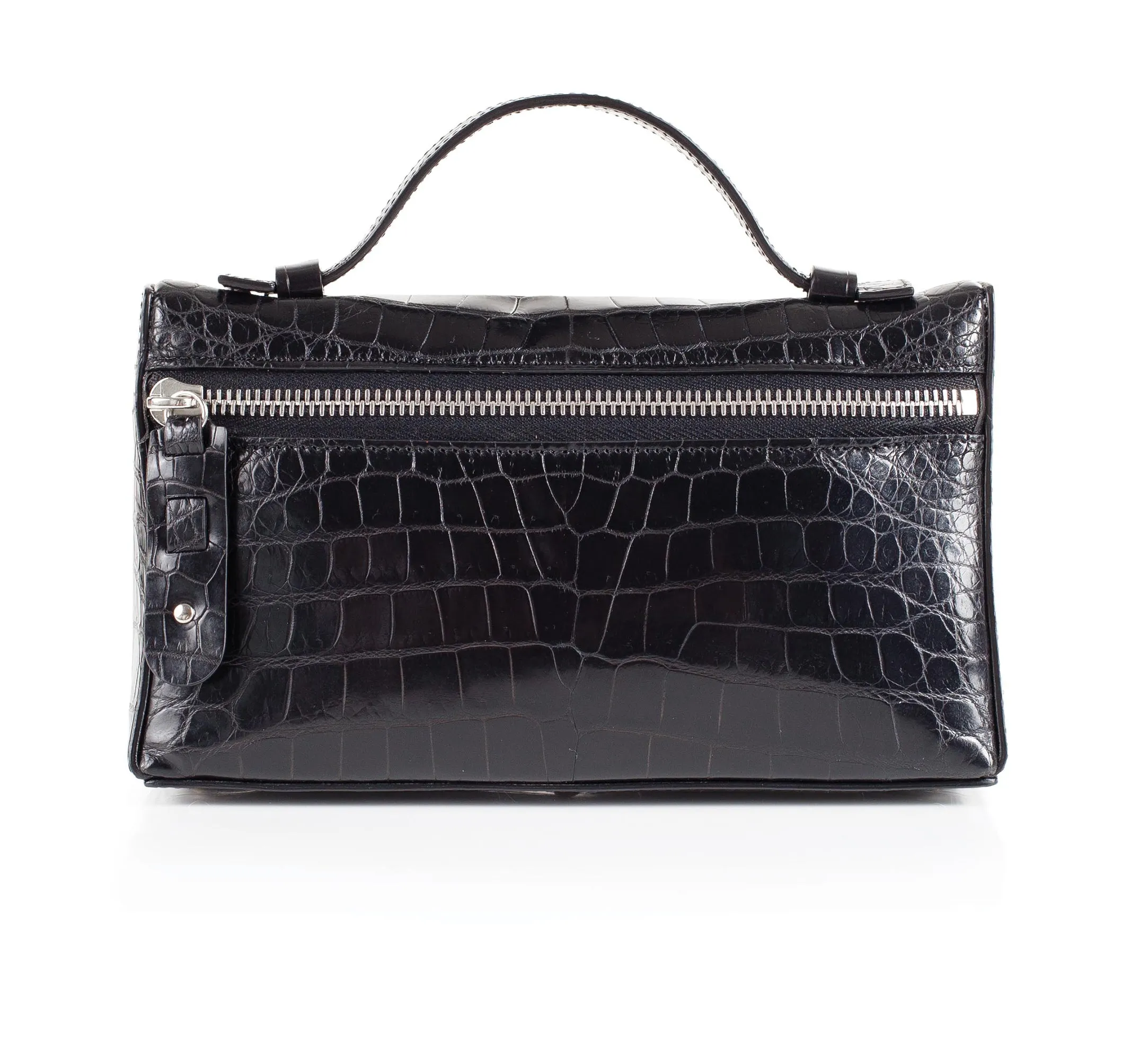 30-662-BLK THE SOPHIE Gracen Nile Crocodile Handbag, Black