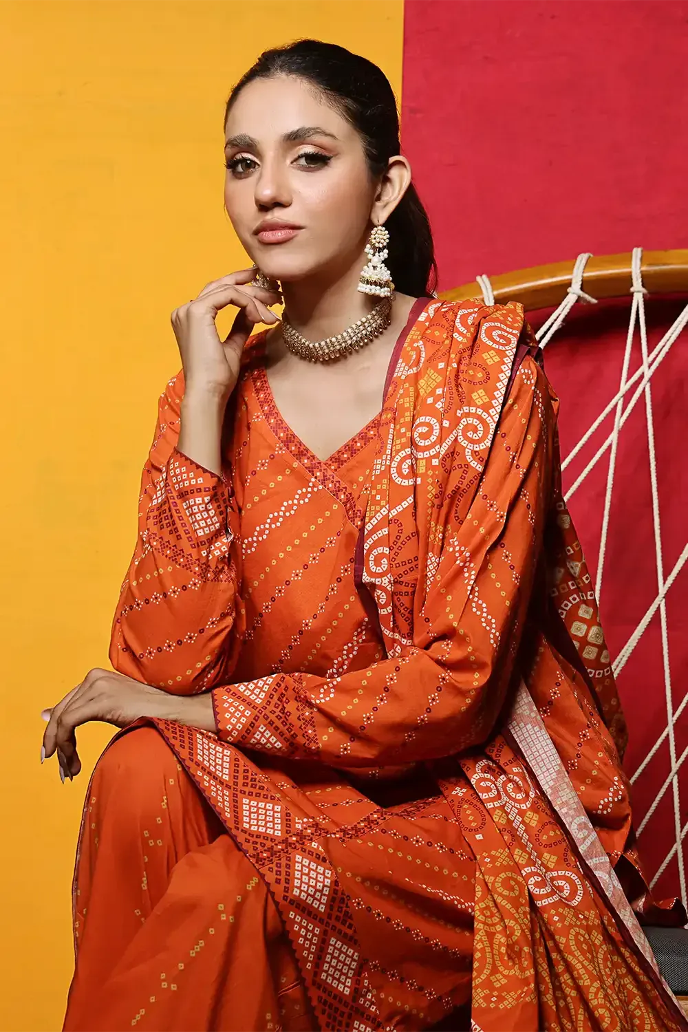 3PC Printed Unstitched Lawn Suit KLA-2381