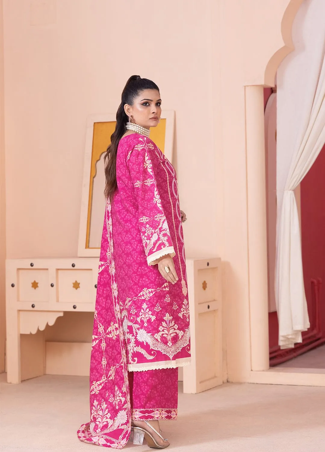 3PC Unstitched Khaddar Suit KKH-2340