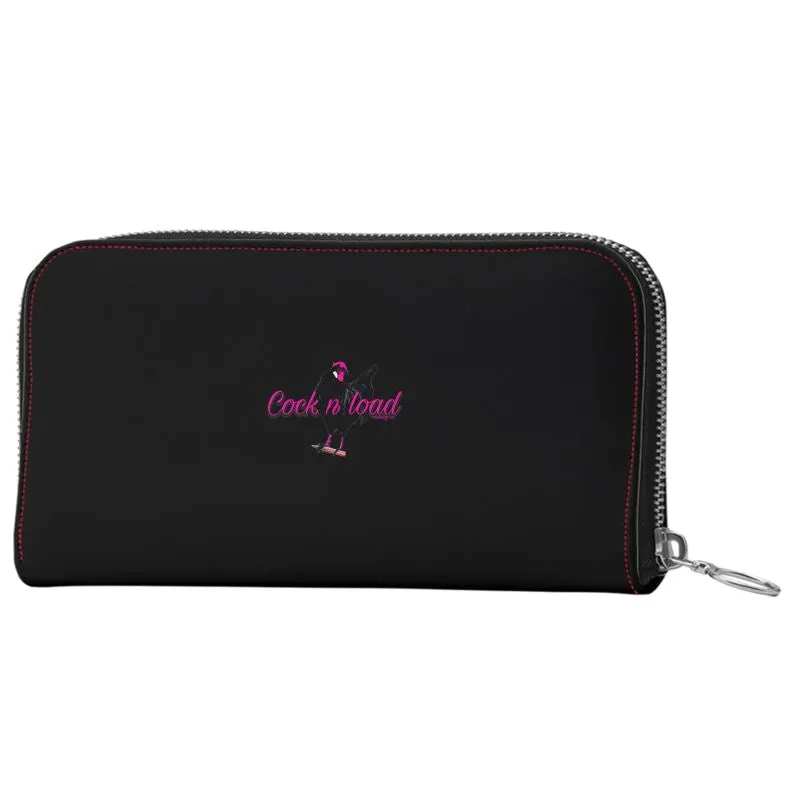 #600 Cocknload Designer zip wallet blk