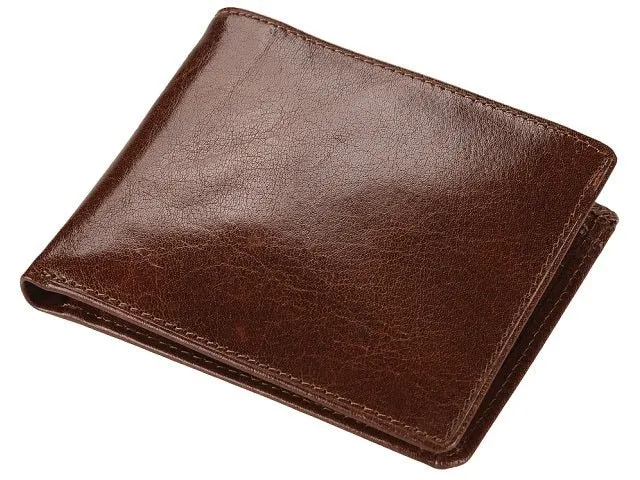 Adpel Italian Leather Wallet With Coin Section | Brown