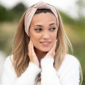 Alyssa X Valeri Cozy Ribbed Top Knot Headband