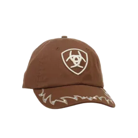 Ariat Ladies Embroidered Crystalized Brown Baseball Cap A300063302