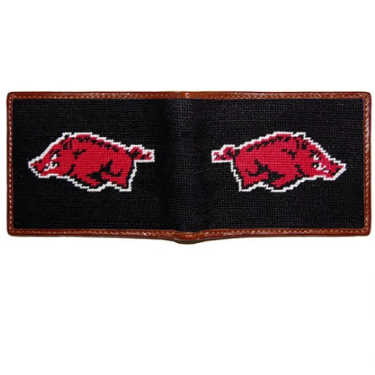 Arkansas Needlepoint Bi-Fold Wallet