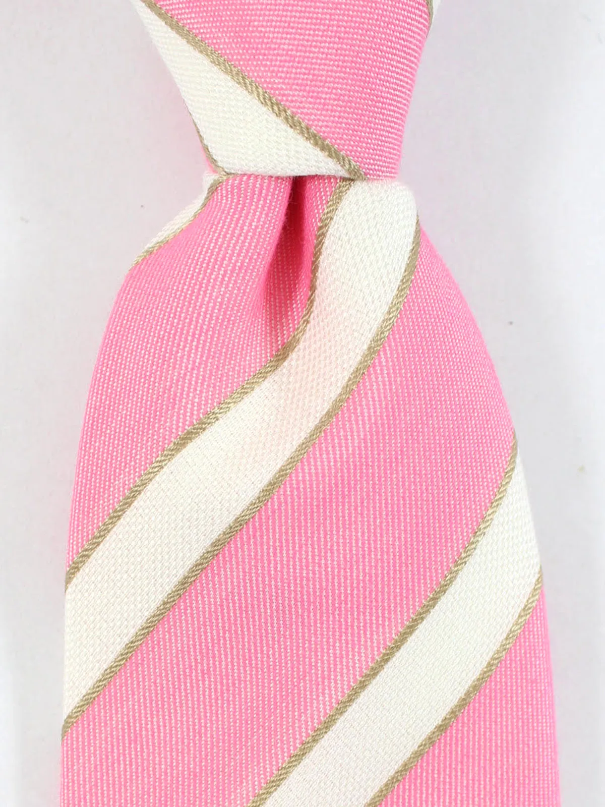 Attolini Silk Tie Pink Stripes SALE