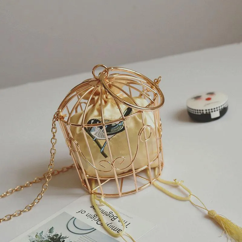 Avian- the Bird Cage Silk Lined Handbag 3 Colors