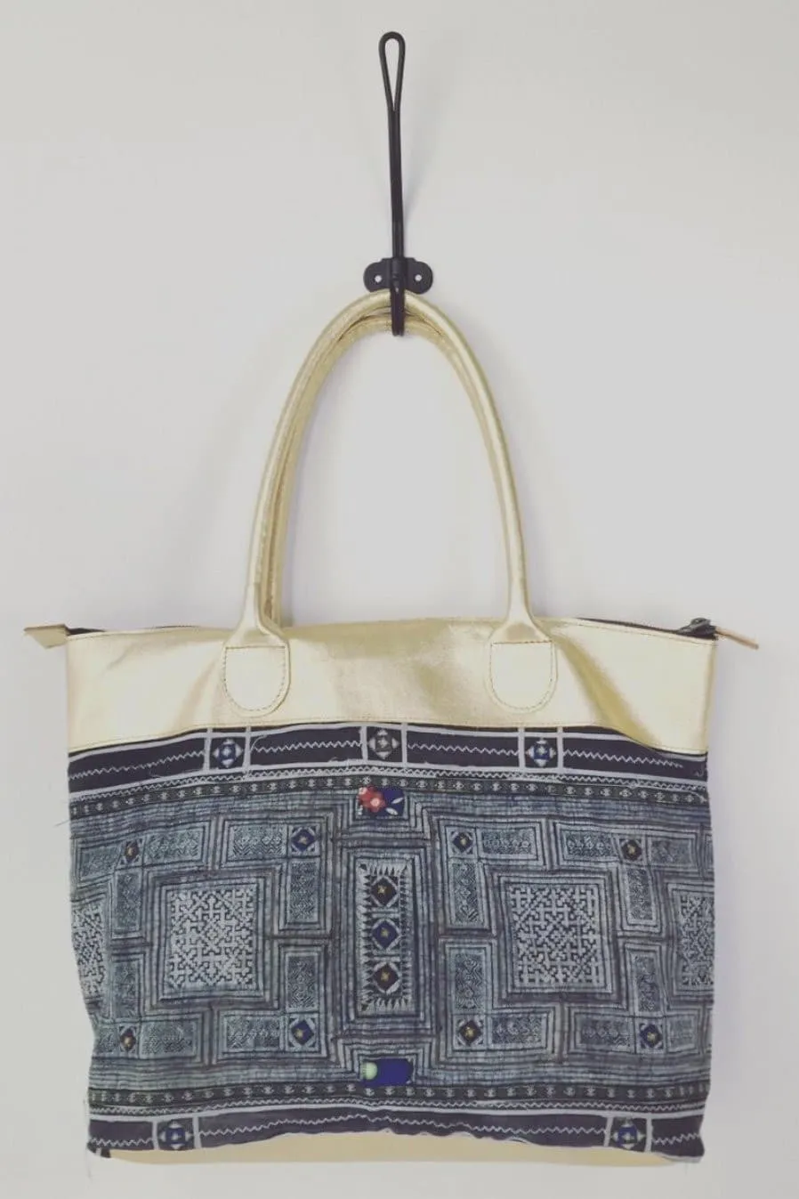 BAG MOD GOLD / TRIBAL FABRIC