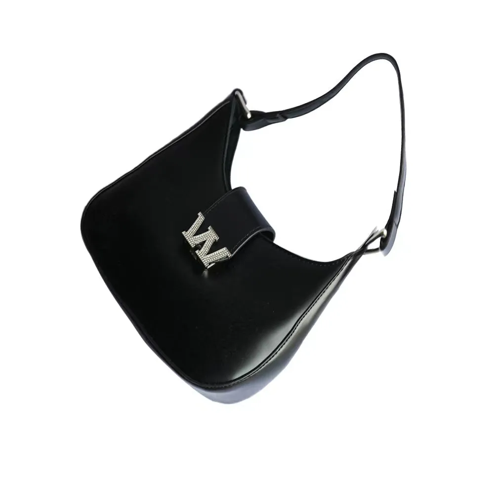 Black armpit bag