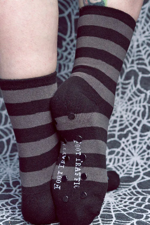 Black Cat Slipper Socks