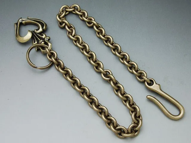 Blaze Ace Wallet Chain: Brass