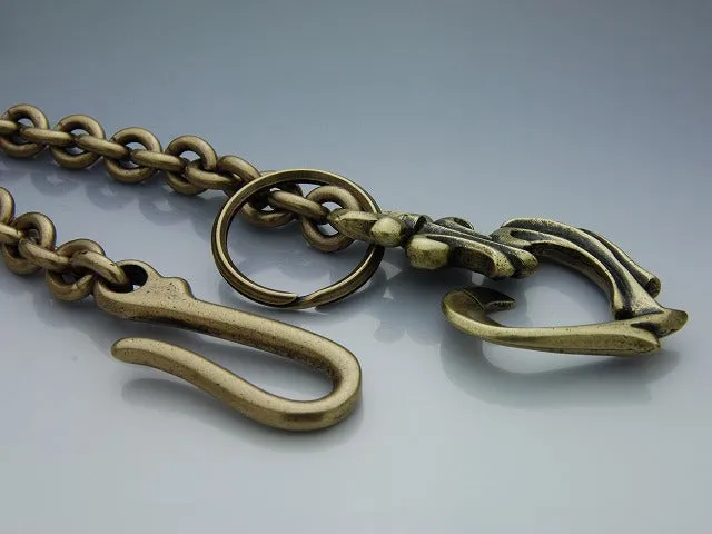 Blaze Ace Wallet Chain: Brass