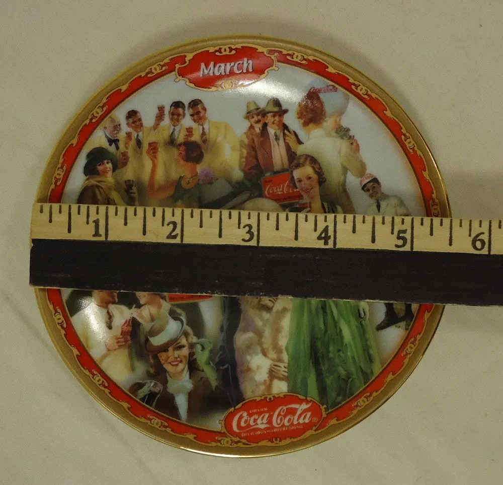 Bradford Exchange 8293A * Coca-Cola Collector Plate 5 3/4in March 1999 Porcelain  -- Used