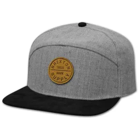 Brixton Oath 7 Panel Baseball Cap Heather Grey