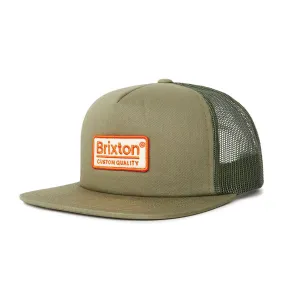 Brixton Palmer Mesh Snapback Cap Olive