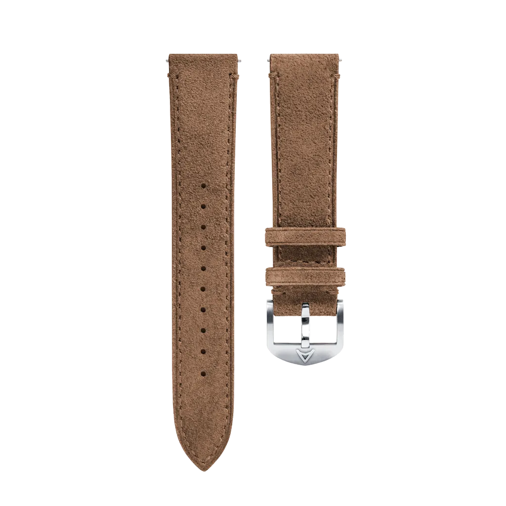 Brown Suede Leather Strap