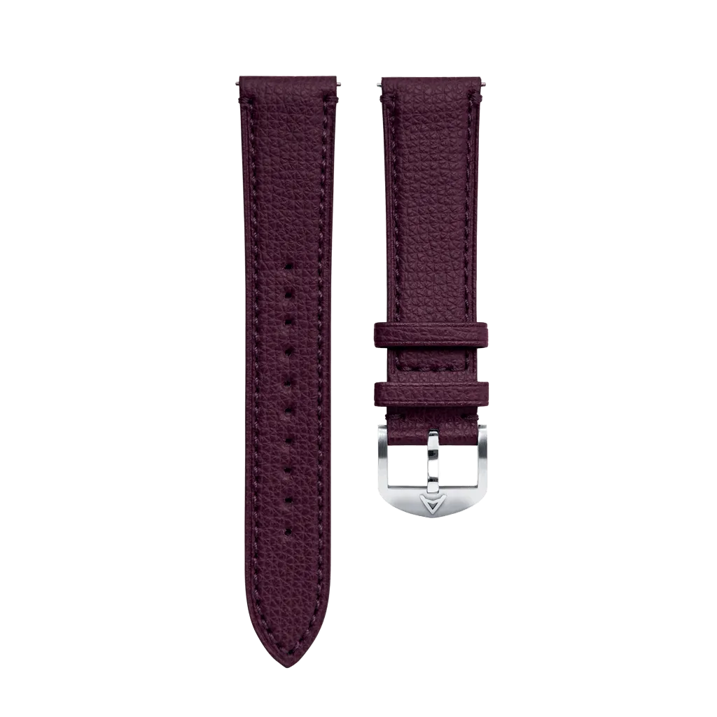 Cardinal Burgundy Granolo Leather Strap