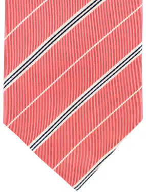 Cesare Attolini Silk Tie Pink Stripes SALE