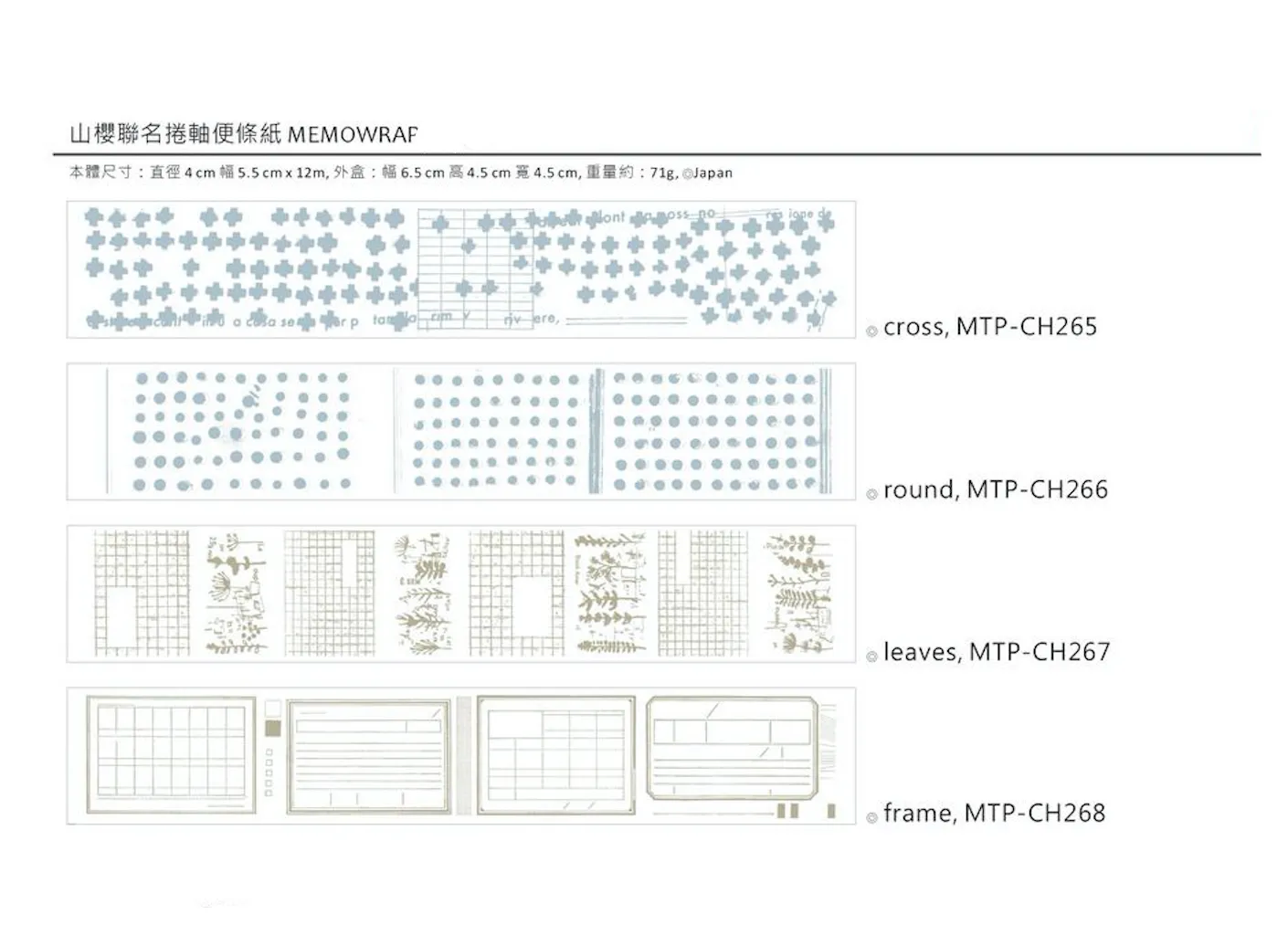 Chamil Garden 5th Anniversary x  lab Memowrap Roll