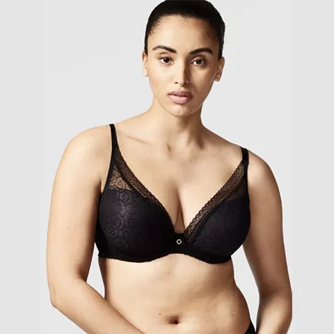 Chantelle Festivite UW Plunge T Shirt Bra Black