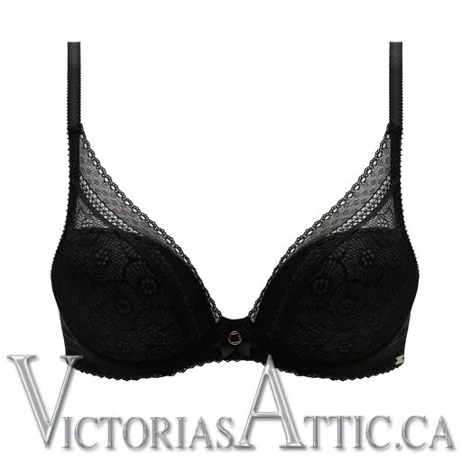 Chantelle Festivite UW Plunge T Shirt Bra Black