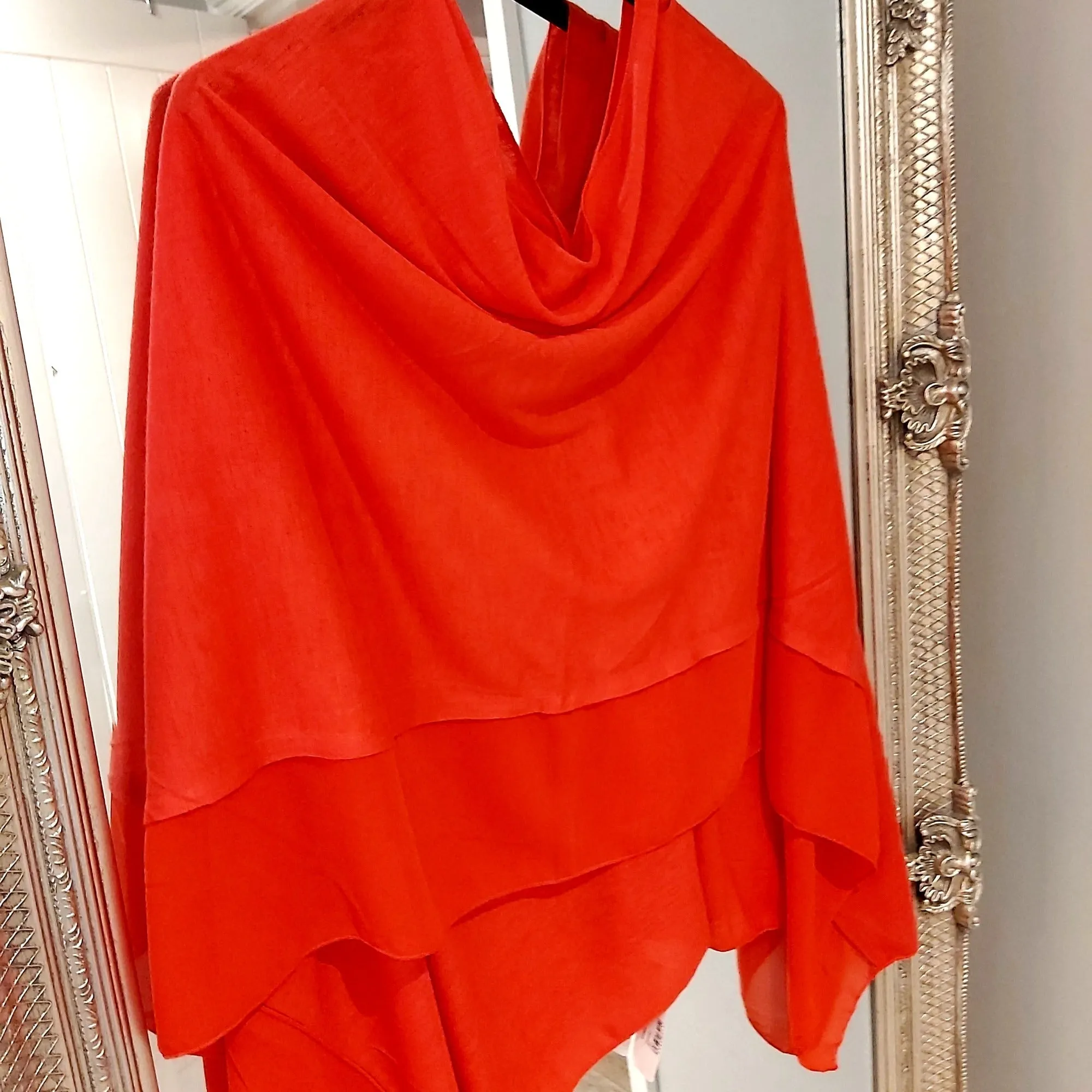 Chiffon Edge Poncho