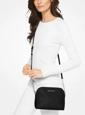 Cindy Large Saffiano Leather Crossbody Bag