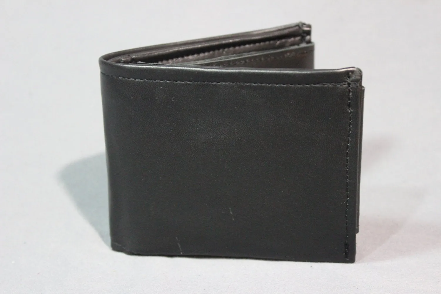 Classic Leather Wallet with Dual ID Flaps