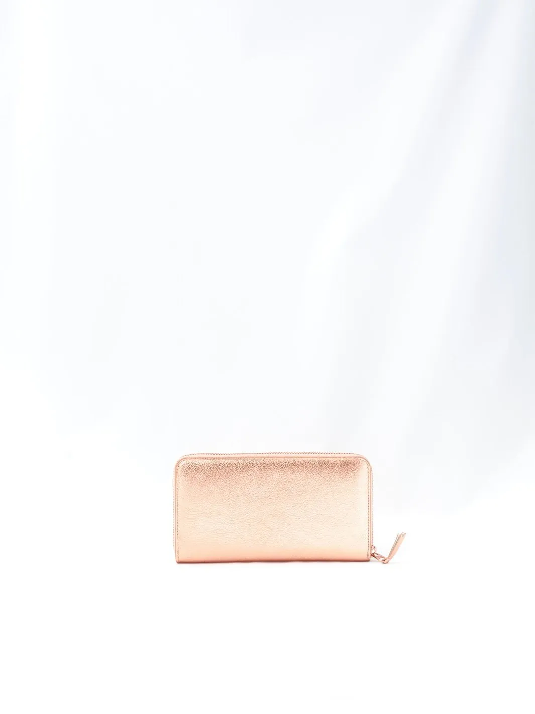 Comme des Garçons rose gold leather wallet, 2010