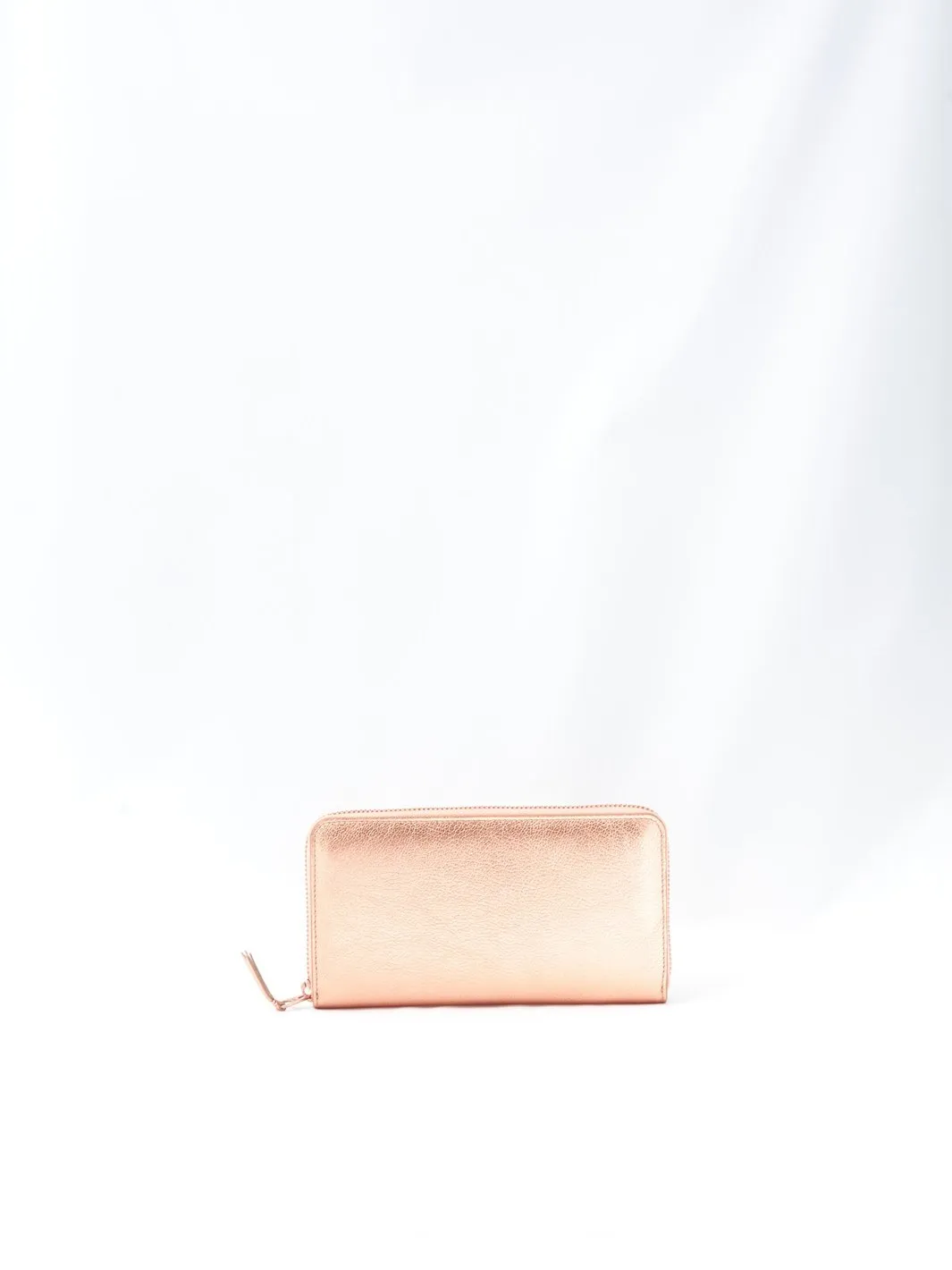 Comme des Garçons rose gold leather wallet, 2010