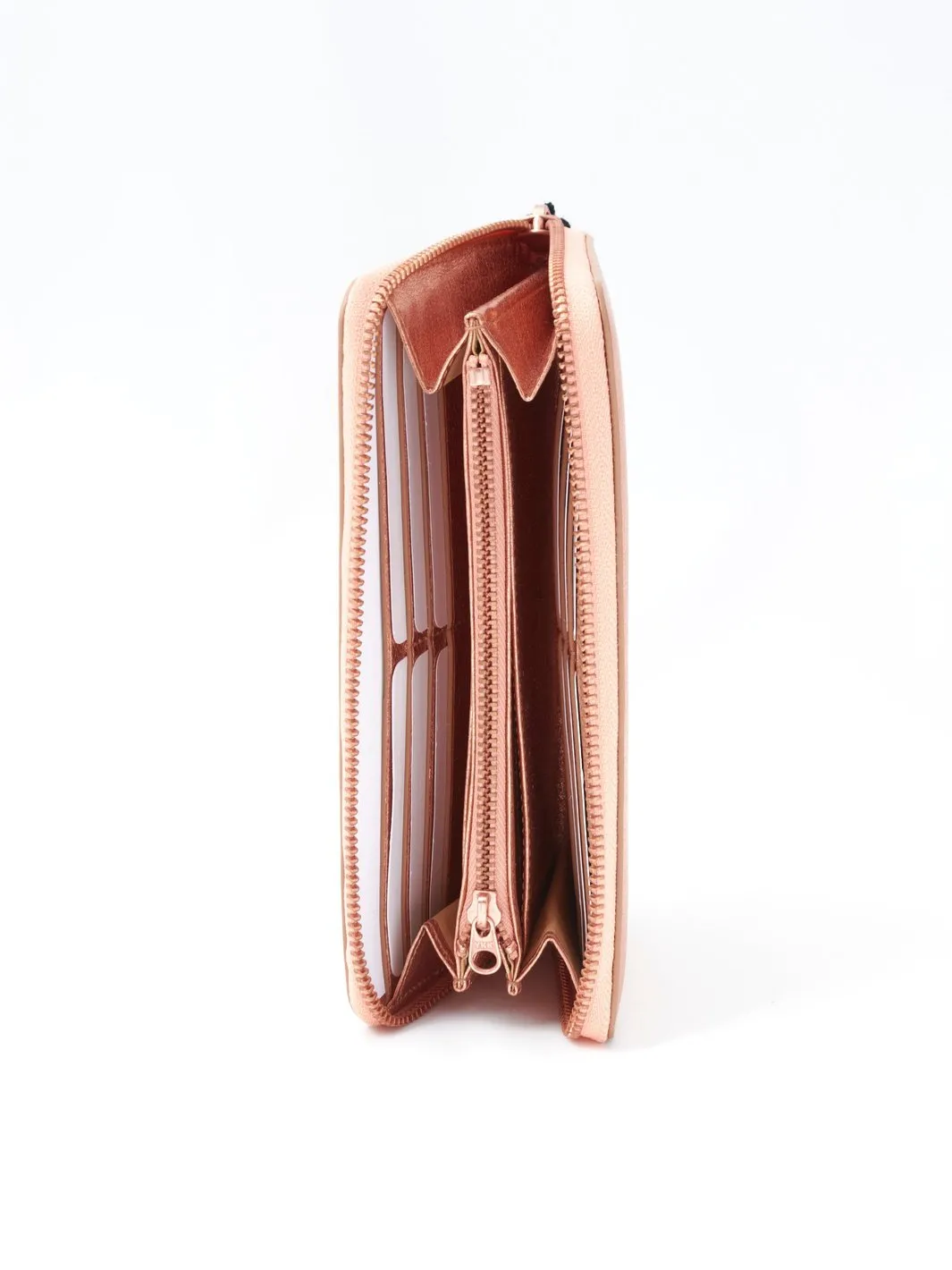 Comme des Garçons rose gold leather wallet, 2010