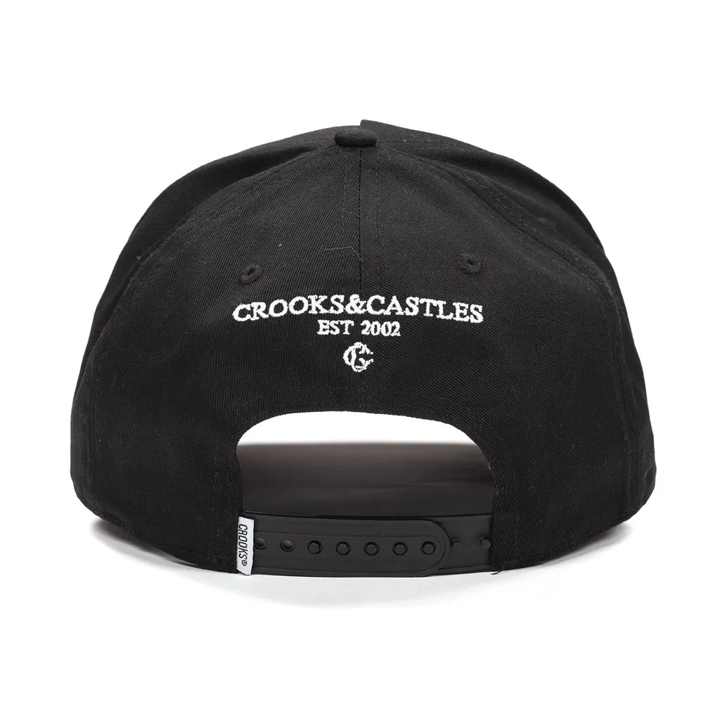 Crooks & Castles Cocaine & Caviar Snapback Cap Black