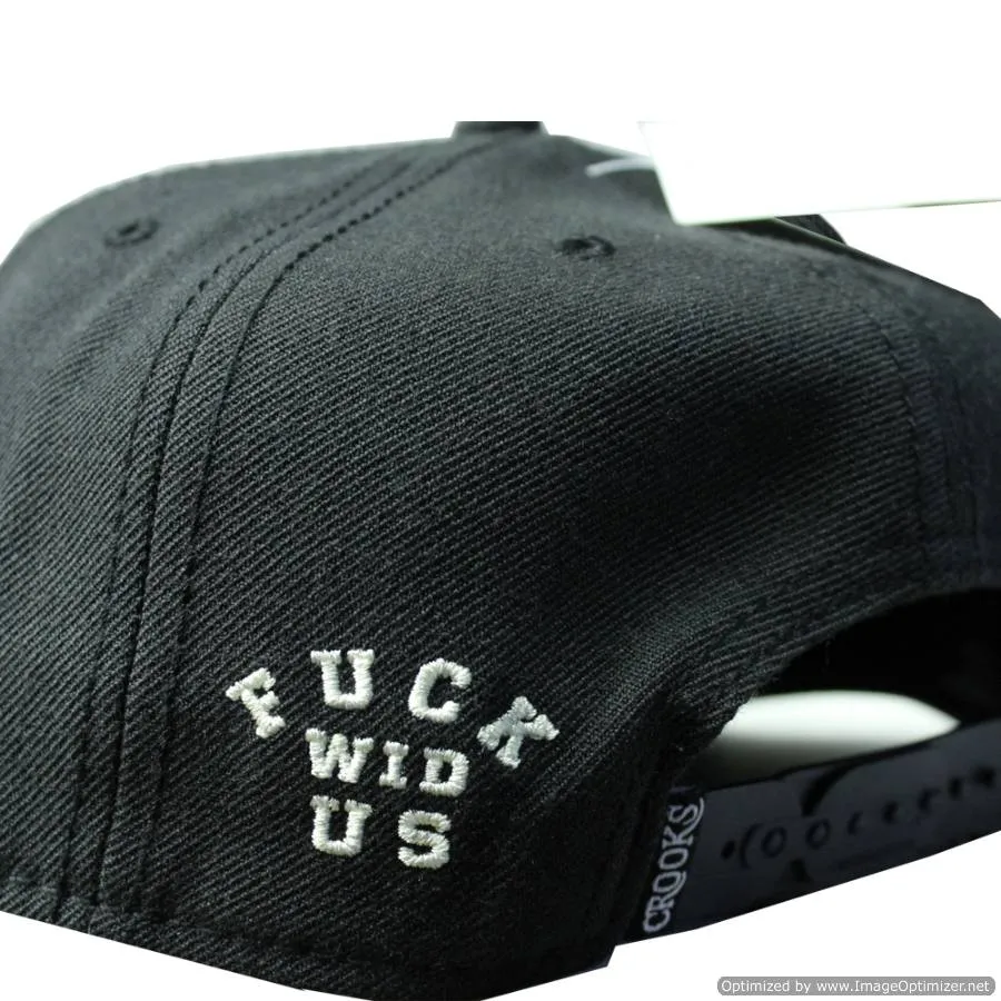 Crooks & Castles F*ck Wid Us Snapback Black