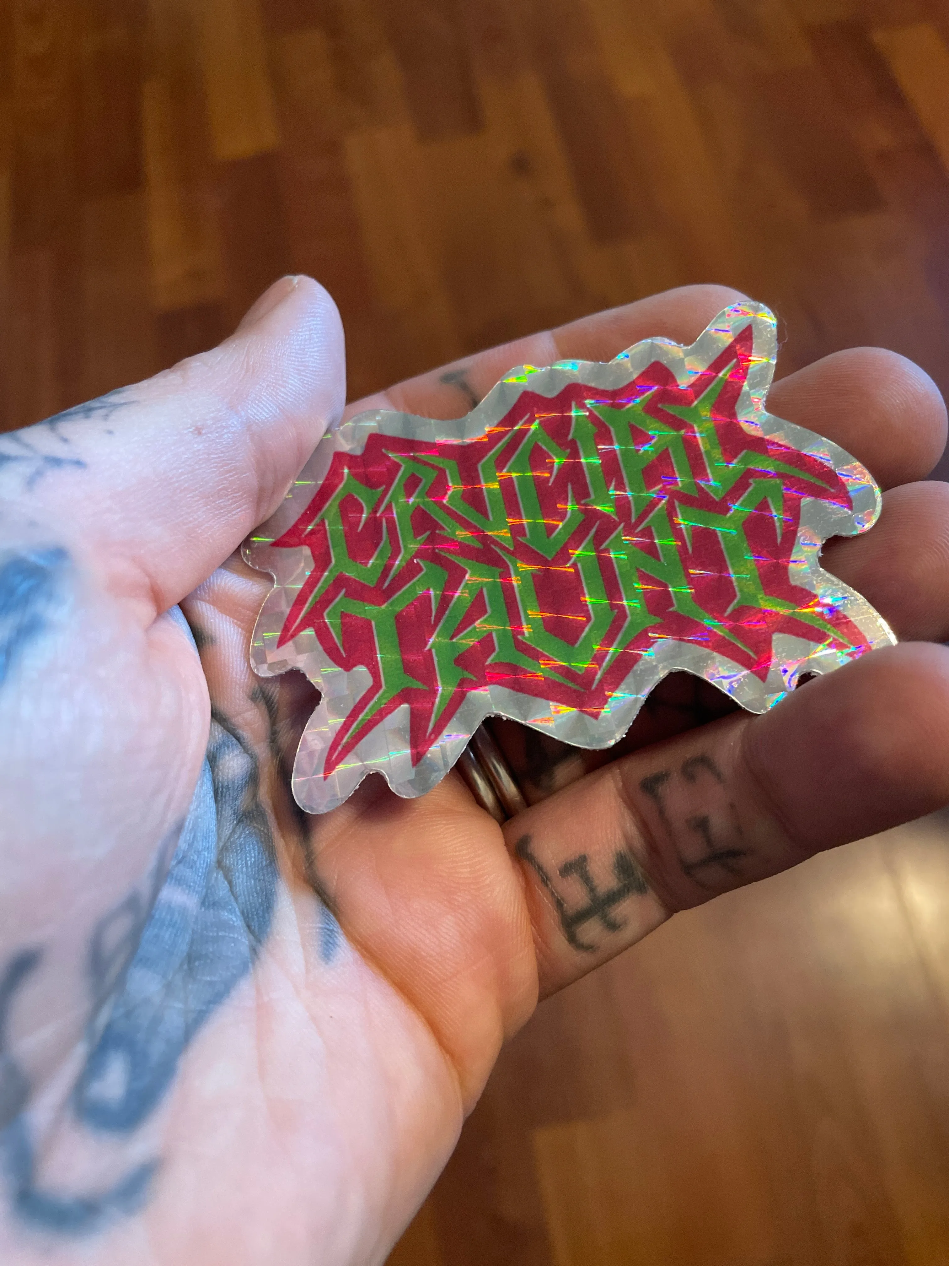 Crucial Taunt Holographic Sticker