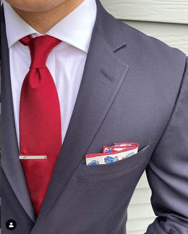 Darien Red Silk Tie