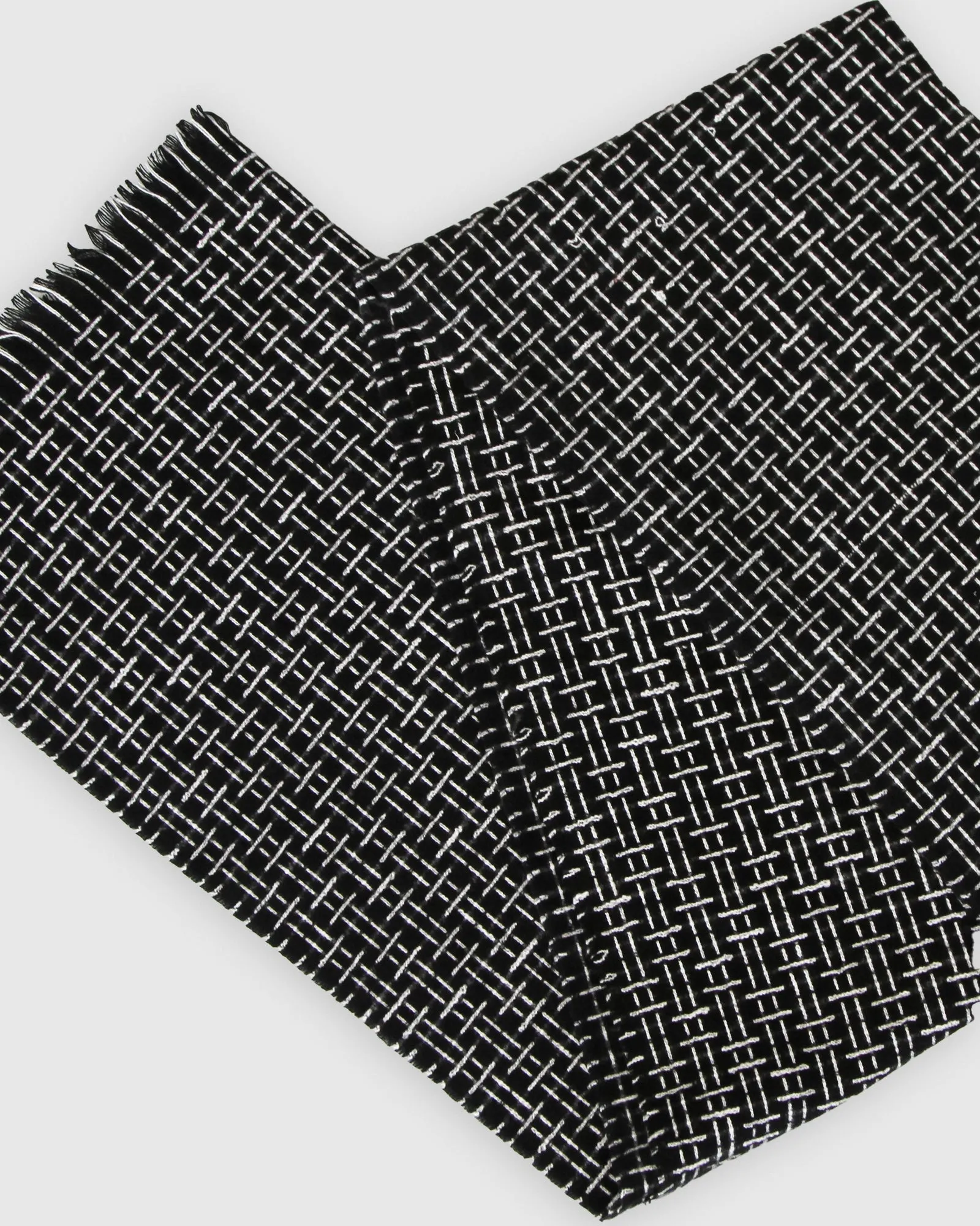 Downtown Textured Scarf - Black