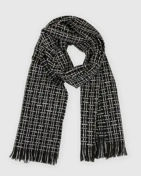 Downtown Textured Scarf - Black