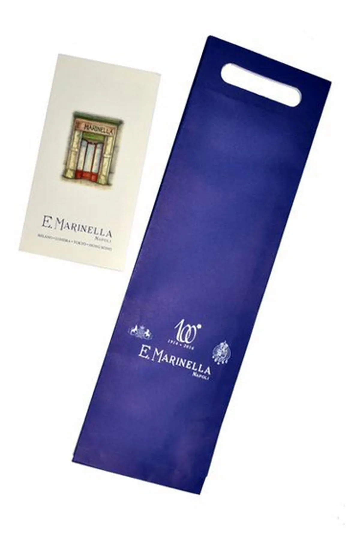 E. Marinella Silk Tie Dark Navy Flowers