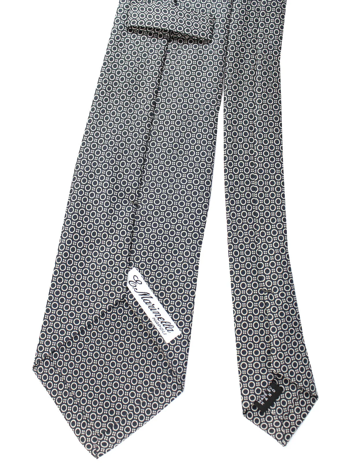 E. Marinella Silk Tie Gray Geometric