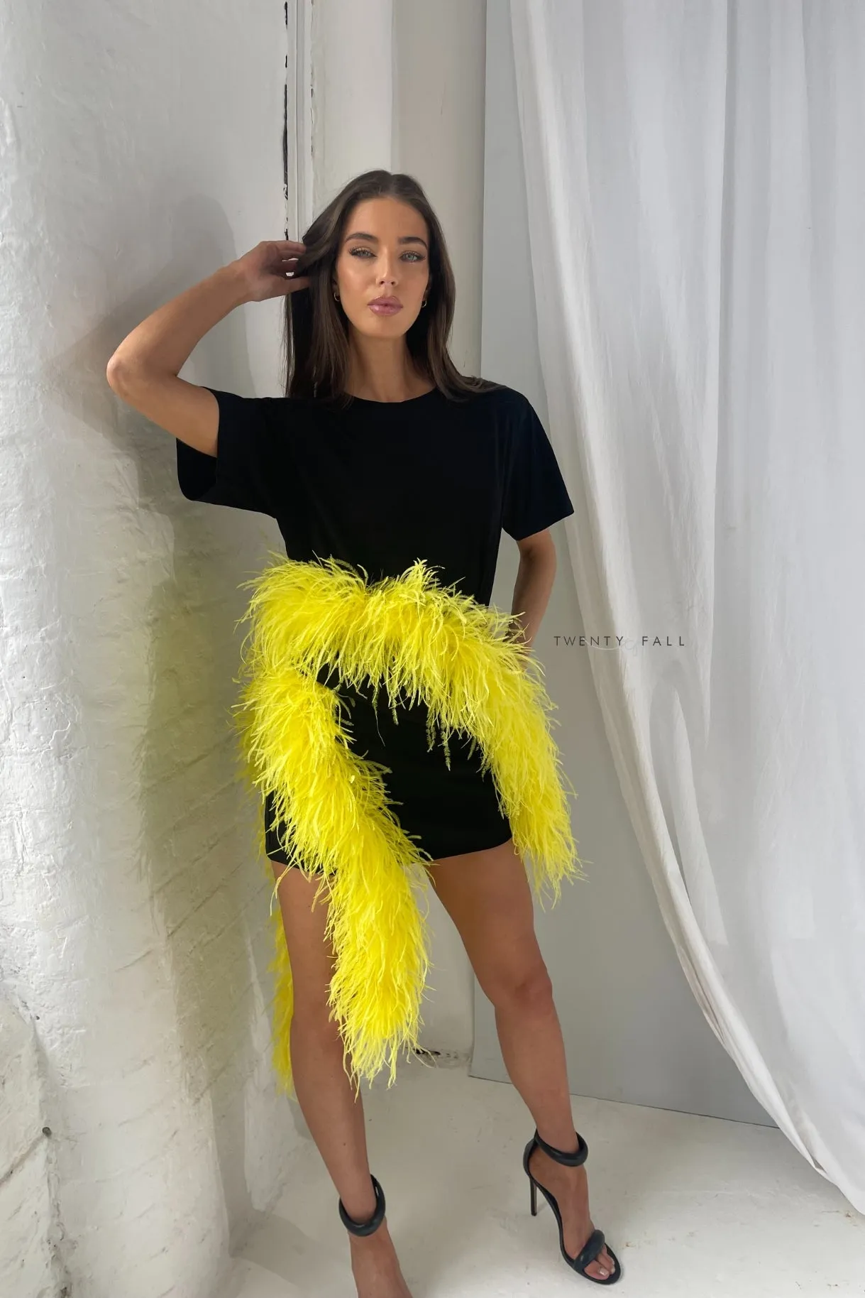 Feather Trim T Shirt