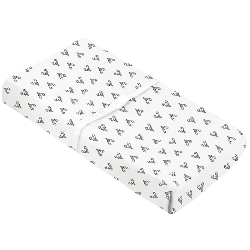 Flannel | Changing Pad Cover w-Slits for Safety Straps