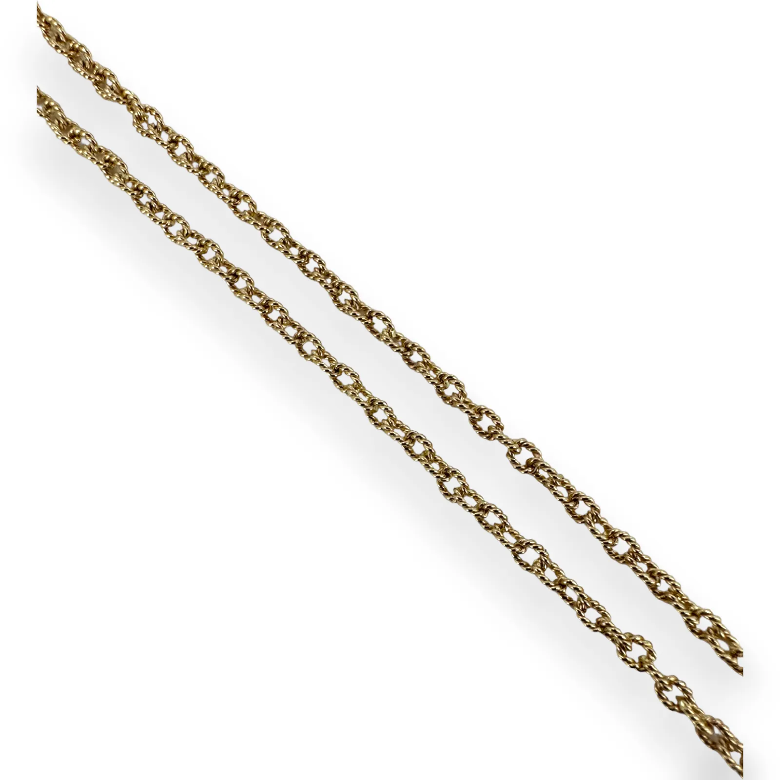 Gabriel & Co Textured 2.2mm 16.5" 14k 585 Yellow Gold Chain Necklace