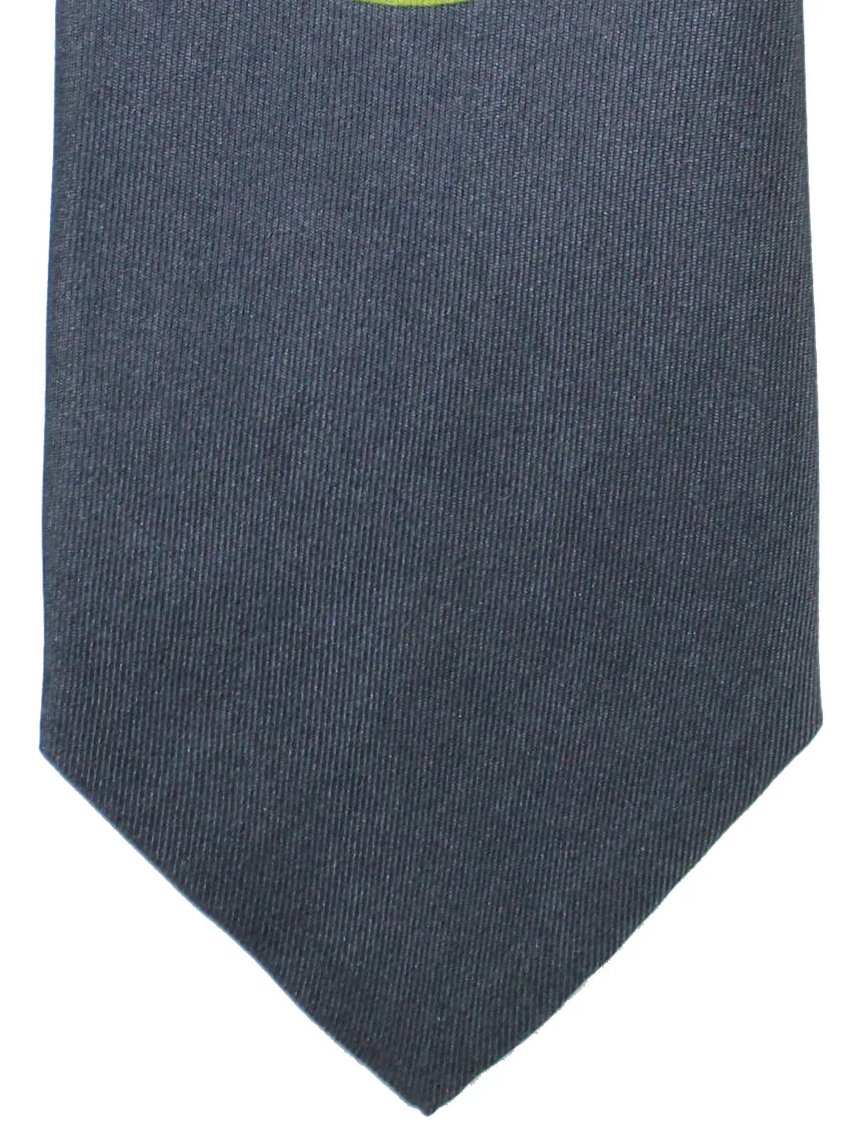 Gene Meyer Silk Tie Gray Green Geometric SALE