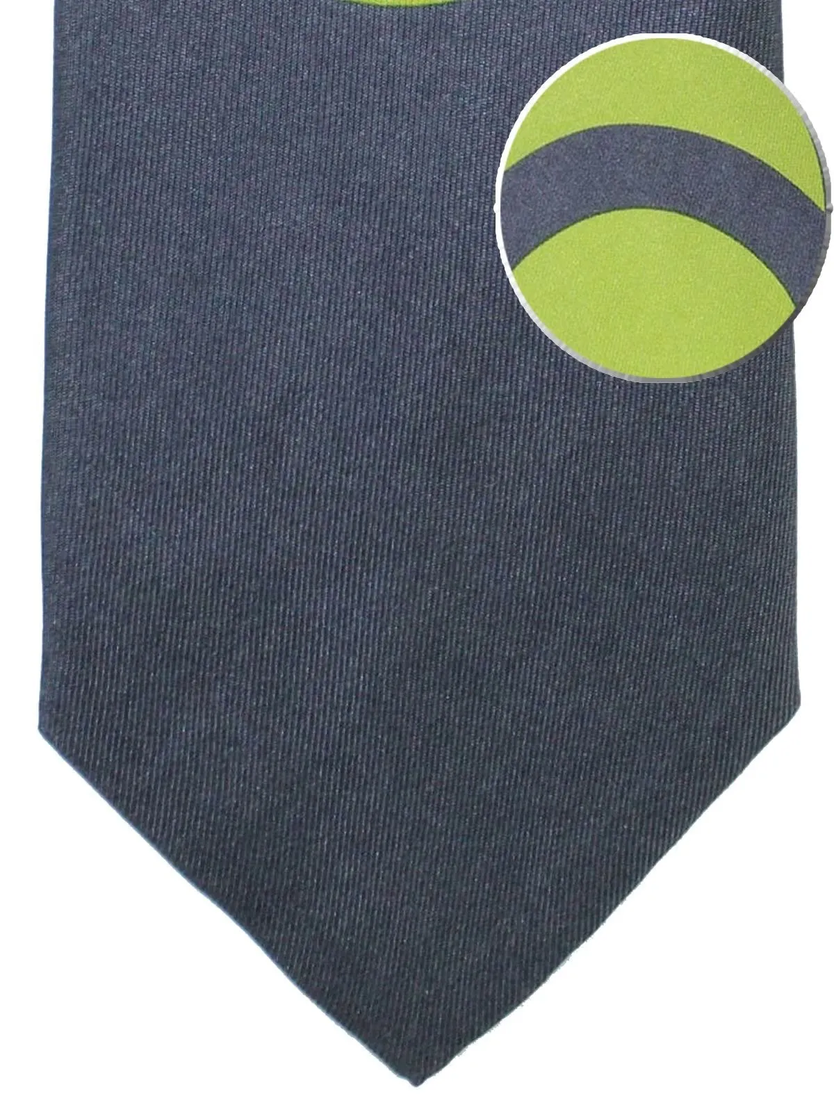 Gene Meyer Silk Tie Gray Green Geometric SALE