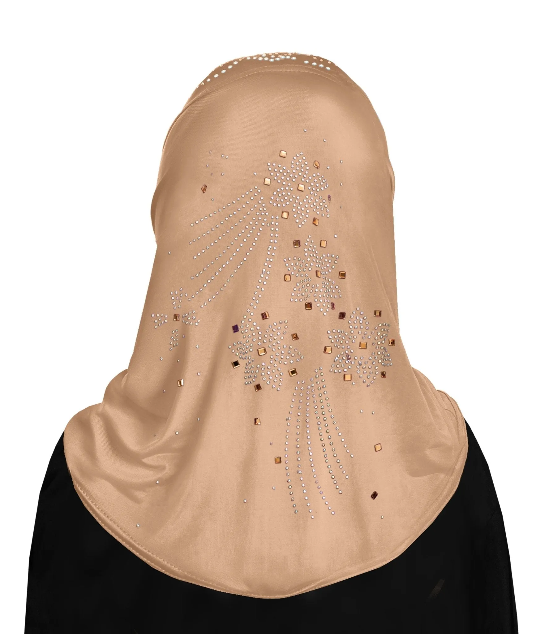 Girl's Aiyah Amira Hijab 1 piece Lycra Pull On Headscarf MADE IN TURKEY